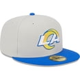 thumbnail image 3 of Men's New Era Khaki/Royal Los Angeles Rams Super Bowl Champions Patch 59FIFTY Fitted Hat, 3 of 6