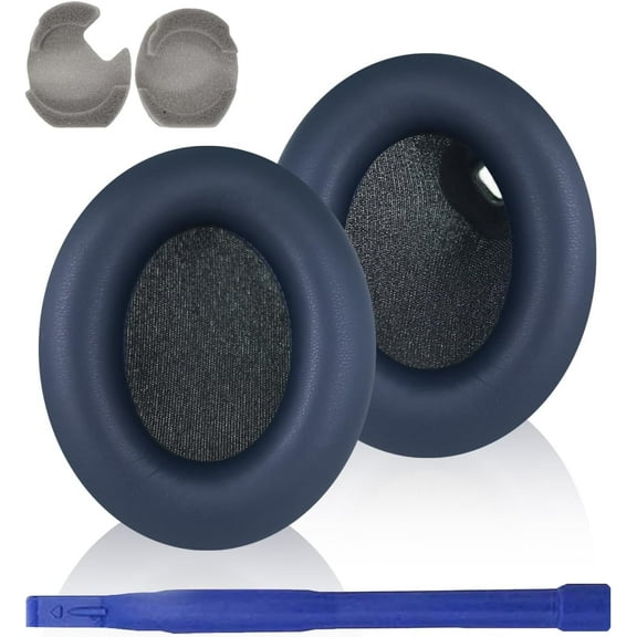 WH-1000XM4 Replacement Ear Pads, Protein Leather Earpads Cushions Compatible with WH-1000XM4 Over-Ear Headphones, XM4 Earpads with High-Density Memory Foam, Without Affecting Sensor (Blue)
