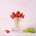 thumbnail image 3 of 200 púas de cóctel de 4,7 pulgadas, palillos de bambú para fiestas de verano, decoración para aperitivos, bebidas, Martini, suministros de alimentos (sandía) Sincero Hogar, 3 of 6