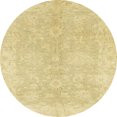 thumbnail image 1 of Ahgly Company Tapis d'Intérieur Rond Abstrait Jaune Moutarde Oriental, 7 Pieds Rond, 1 of 6