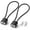 Black, variant on Beacozofu 2 Pack Cable Locks, 11 in Long, Keyed Padlock for Cabinets, Bikes & Luggage
