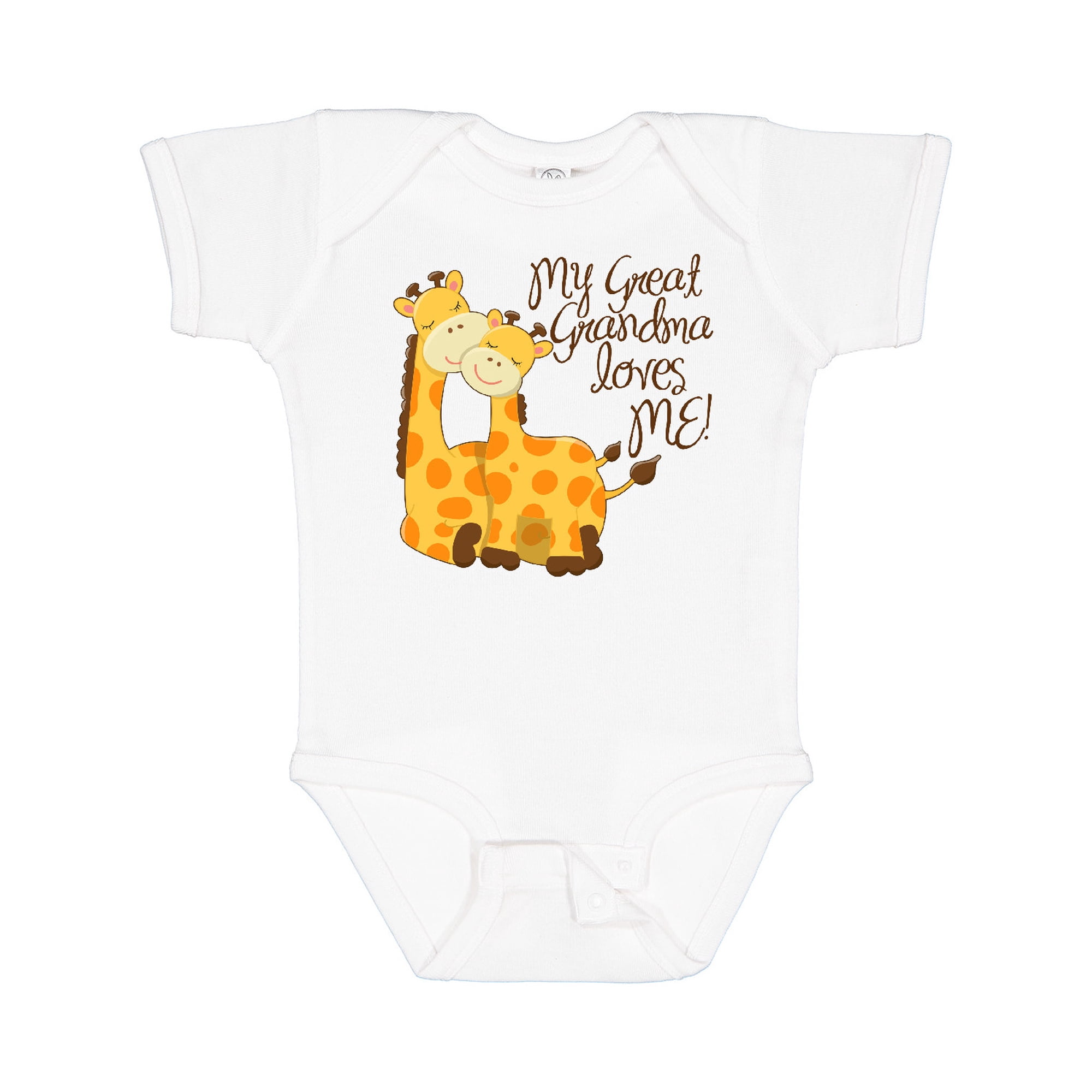 Inktastic My Great Grandma Loves Me Boys or Girls Baby Bodysuit