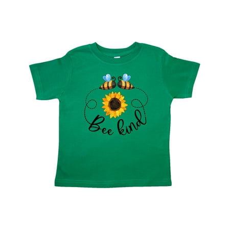 

Inktastic Bee Kind Bees and Sunflower Gift Toddler Boy or Toddler Girl T-Shirt