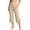 Beige, variant on OGLCCG Yoga Capris for Women Summer High Waisted Side Slit Capris Athletic Below the Knee Cropped Pants with Pockets,Khaki