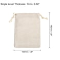 thumbnail image 2 of REGALWOVEN Coin Sacks Bag, Bank Deposit Change Transit Bags with Drawstring Beige, 2 of 7