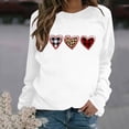 thumbnail image 1 of Amzcrzy Sweat-Shirt pour Femmes Mode Imprimé Col Rond Chandail Manches Longues Blouse Confortable Chandail en Molleton Saint-Valentin Chandails en Molleton pour Femmes Manches Longues Chemises pour Femmes Chandail Chandail en Molleton L, 1 of 4