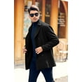 thumbnail image 4 of Sherrylily Men Pea Coat Double Breasted Winter Fashion Trench Coats, 4 of 6