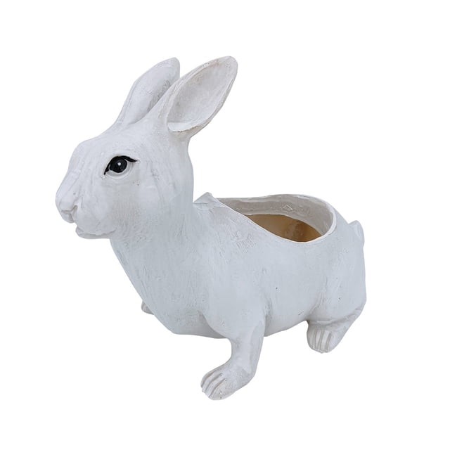 Price cut Cute Indoor And Outdoor Rabbit Resin Flower Pots Succulent Flower Pots Garden Decorative Flower Pots With Drainage Holes