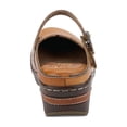 thumbnail image 4 of Spring Step L'Artiste Aneria Women's Mule Round Toe Clog - Hand-Painted Floral Laser Cut Leather - Adjustable Hook-and-Loop Strap Brushed with Gold Buckle, 4 of 7