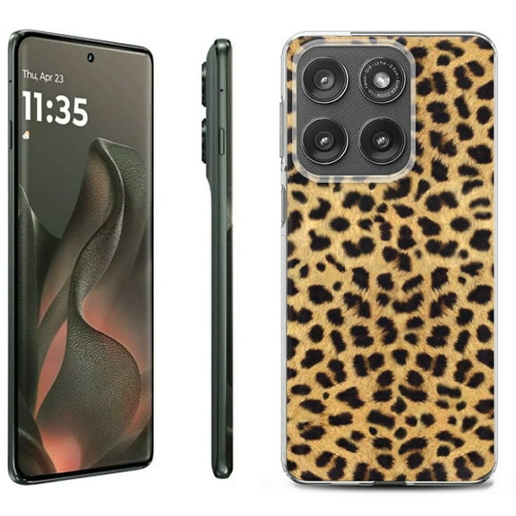 For Motorola Moto Edge 5G 2025 Protective Shockproof Phone Case, by OneToughShield - Cheetah Gold/Black