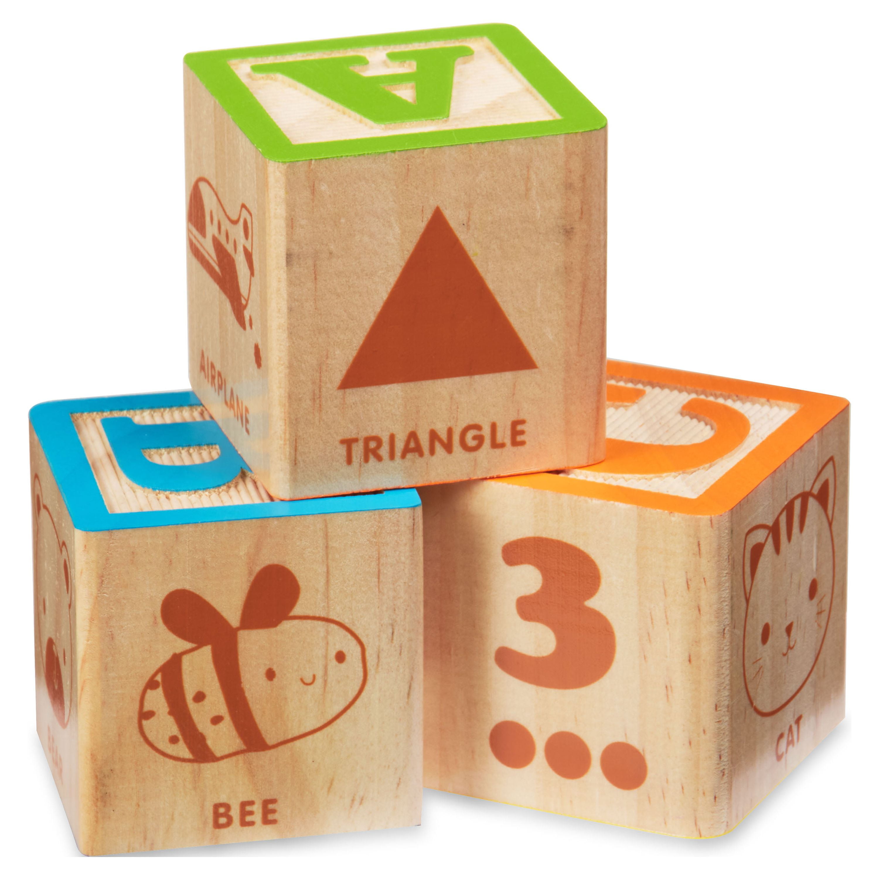 Spark Create Imagine Wood Alphabet Blocks Set, 40 Pieces