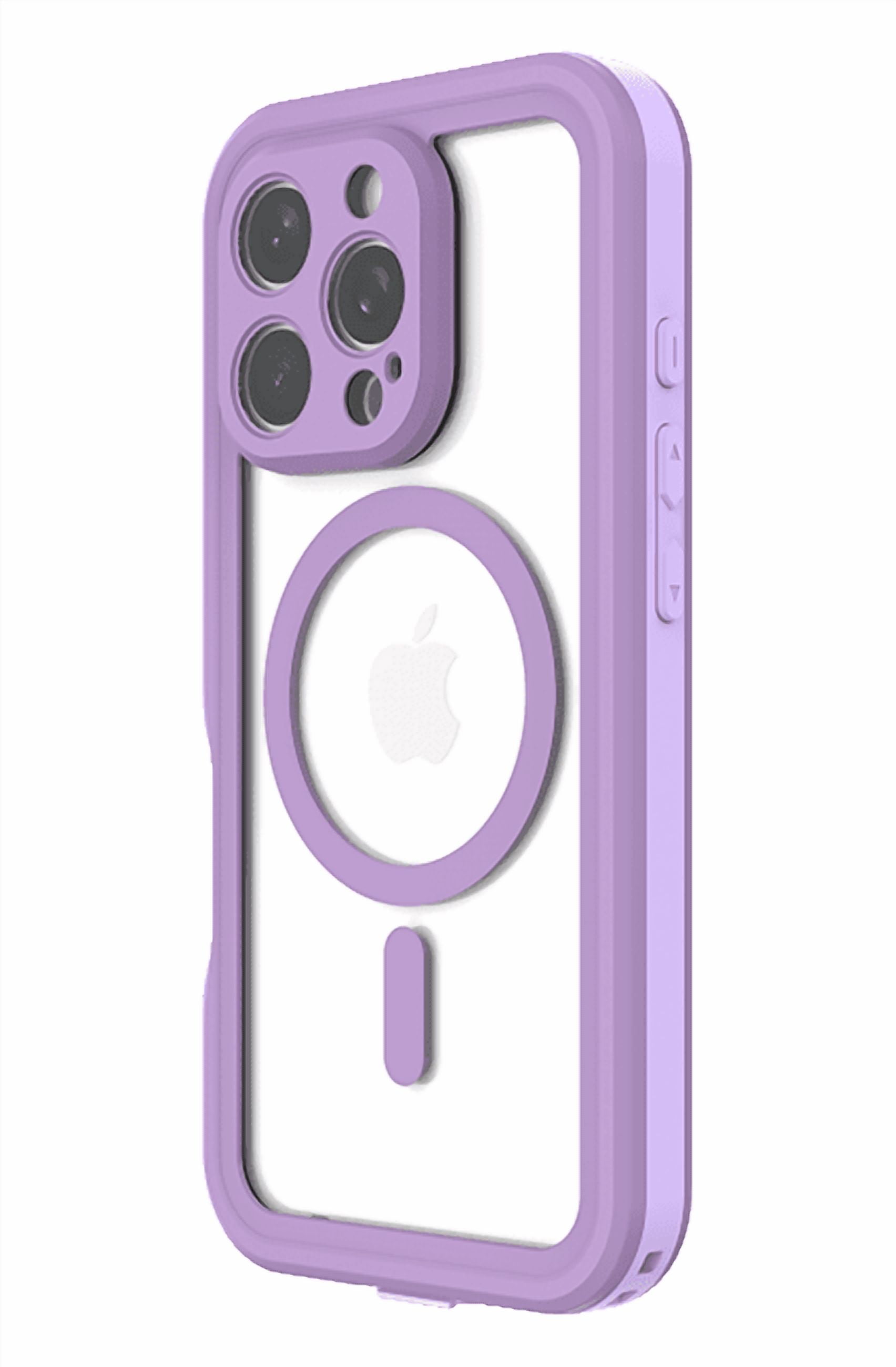 Body Glove Tidal Waterproof with MagSafe Case for iPhone 16 Pro, Lavender/Clear