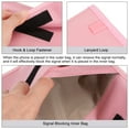 thumbnail image 5 of Faraday Bag, 2Pcs RFID Signal Blocking Pouch Clamshell 7.87 Inch Anti-Tracking Anti-Spying, Pink, 5 of 5