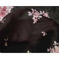 thumbnail image 5 of oneOone Silk Tabby Black Fabric Florals Sewing Material Print Fabric By The Yard 42 Inch Wide, 5 of 6