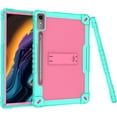 thumbnail image 5 of FIEWESEY Case for Lenovo Tab P12 12.7 Inches Tablet Case,Heavy-Duty Drop-Proof Shockproof Hybrid Kids Protective Case for Lenovo tab P12/Xiaoxin Pad Pro 12.7" Tablet Case TB370FU/TB371FC (Green/Pink), 5 of 7