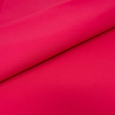 Singer Fabrics - 100% Cotton, 44" X 8 Yards Cut, By Bolt, Solid Raspberry, Precut Fabric