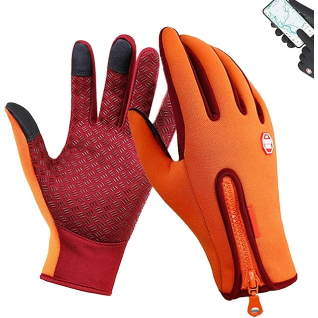 Guantes de invierno, guantes térmicos impermeables y resistentes al viento con pantalla táctil, ideales para hombres y mujeres para trabajar, andar en bicicleta o conducir en invierno.