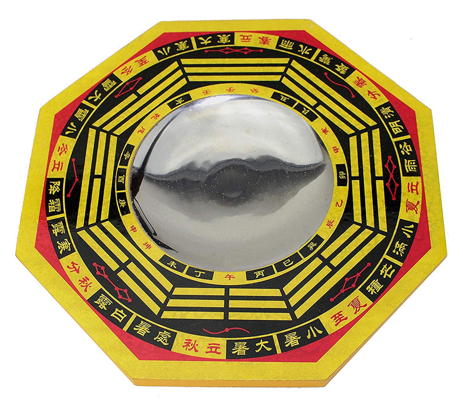 6" Feng Shui LARGE TRADITIONAL CHINESE CONCAVE BAGUA BRING GOOD POSITIVE ENERGY TO HOME DECOR C12146 EHD
