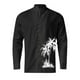 thumbnail image 2 of Camisas Hombre Manga Corta Camisa de manga larga con estampado 3D digital y cuello con botones sueltos para ocio en la playa para hombre (Black, XL), 2 of 4
