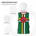 thumbnail image 4 of Dominica Flag Men Basketball Sports Jersey Running Fitness Multifunction Sleeveless tshirt Exclusive Custom Name Nunber, 4 of 11