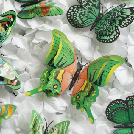 Efavormart 36 Pack 3d Double Wing Diy Butterfly Magnet Wall