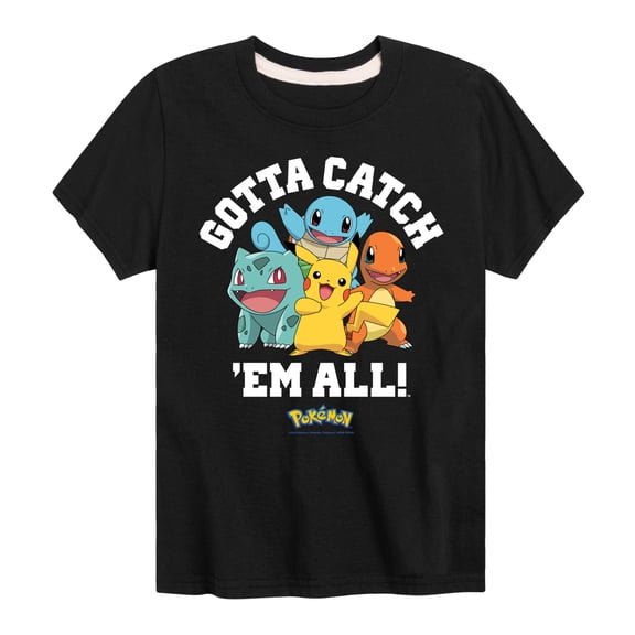 Pokémon - Gotta Catch Em All Starters Short Sleeve Graphic T-Shirt