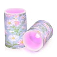 thumbnail image 7 of Yayeee Flameless Candles with Remote Flickering Battery Operated Multi Color Changing, Blue Floral, 7 of 7