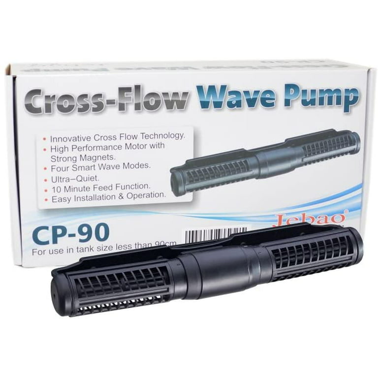 Jebao CP-90 Cross Flow Pump Wave Maker with Controller, Black