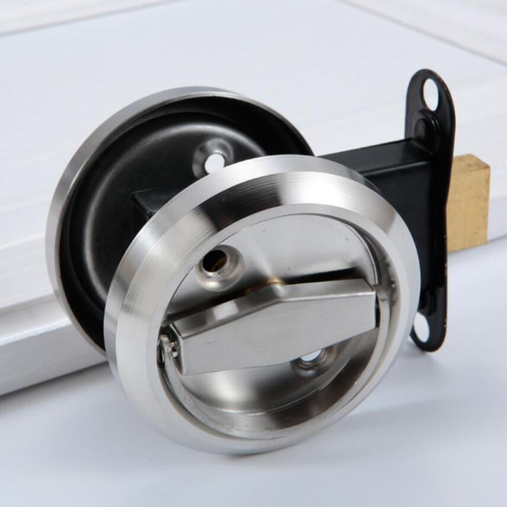 Axioma Additional door lock, stainless steel, rotary bolt, cabinet door lock, gate bolt Silver
