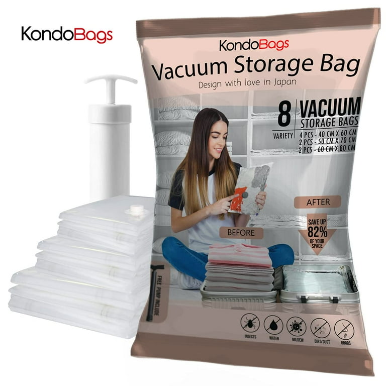 Kondo Bag Vacuum Storage Bags for Clothes I Clothes Storage Bags