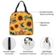 thumbnail image 4 of Easygdp Bohemian Sunflower Bolsa Térmica Premium - Tela Oxford Impermeable, Gran Capacidad, Bolsillo Frontal, Unisex para Trabajo, Escuela, Actividades al Aire Libre y Picnics, 4 of 8
