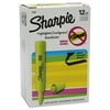 Sharpie Tank Style Highlighters, Chisel Tip, Fluorescent Yellow, Box of 12