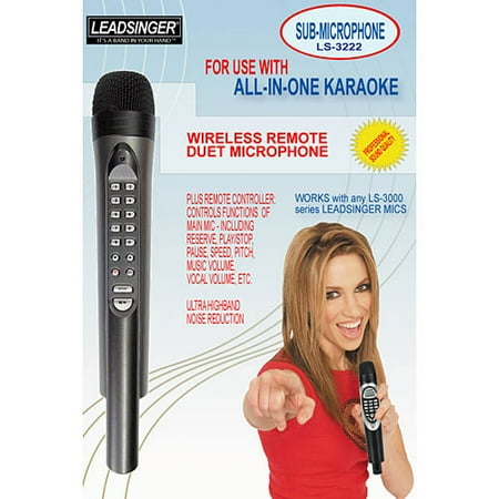 LeadSinger Wireless Remote Duet Microphone for Karaoke
