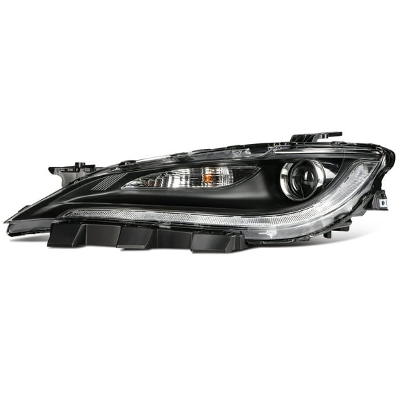 ECCPP Headlight Assembly Fit 2015-2017 for Chrysler 200 Trim Left Headlamp Black Housing Clear Lens CH2502293(Bulbs Not Included)
