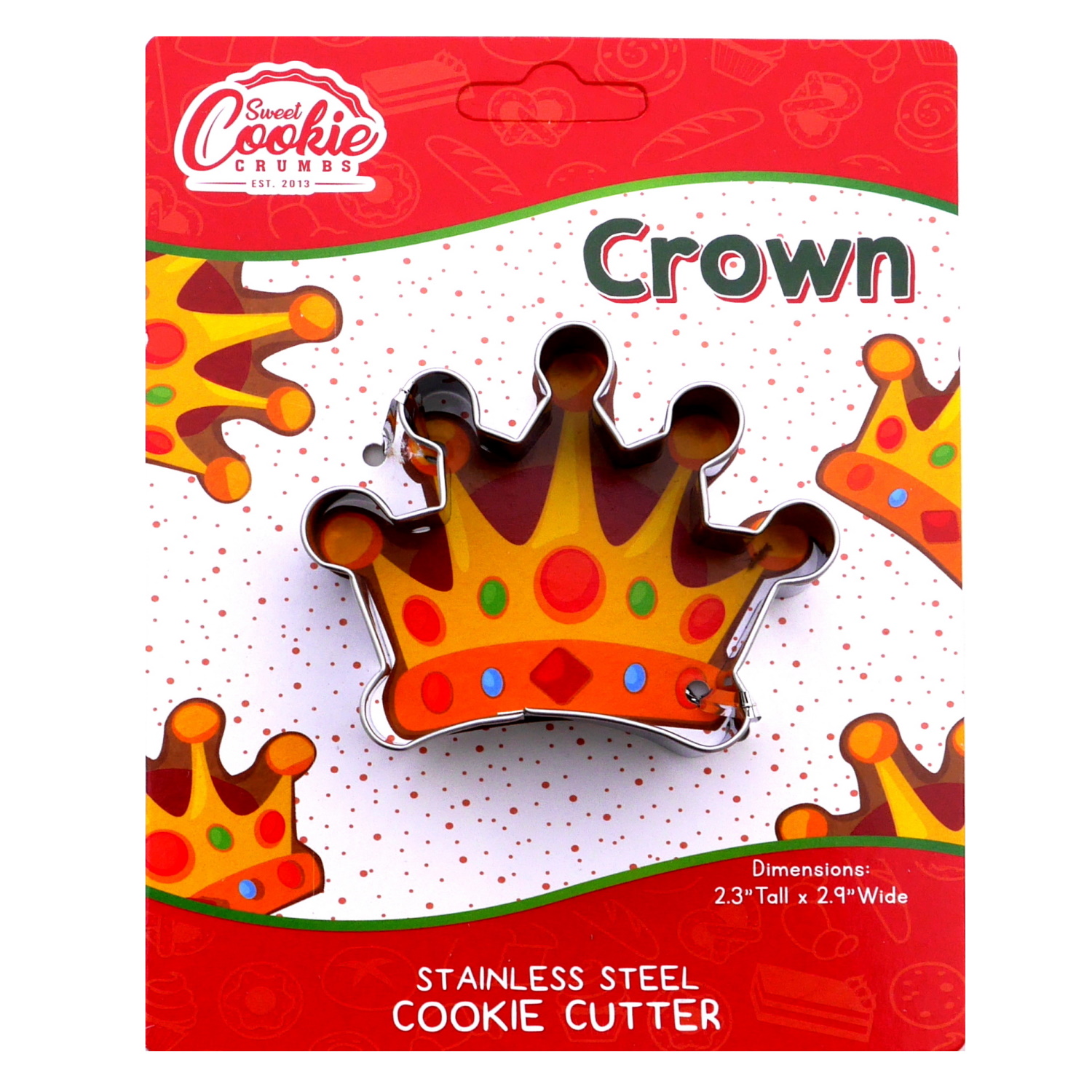 Crown Cookie Cutter Stainless Steel