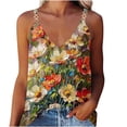 thumbnail image 2 of Nrmvnmi Tank Tops for Women 2024 Trendy Summer T Shirts V Neck Sleeveless Shirts Spring Clothes Casual Loose Blouses Mothers Day Gifts, 2 of 5