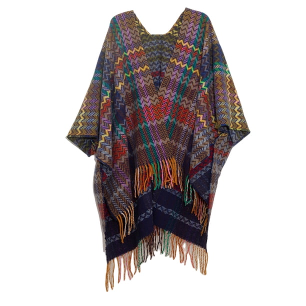 Poncho tipo chal para mujer, chales abiertos al frente para otoño e invierno, cárdigan holgado con estampado de cuadros vintage para clima frío, manta navideña, bufanda, regalos