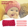 thumbnail image 2 of Guardurnaity Diadema para bebé, Color sólido, elástica, envoltura para el cabello para niños pequeños, cubierta cálida, envoltura para el Accesorio para el cabello Rosa roja, 2 of 6
