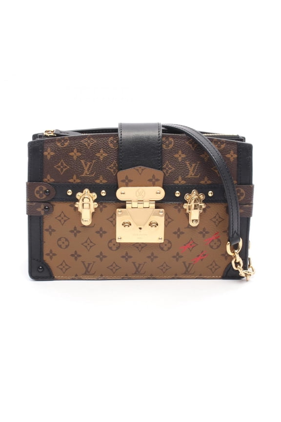 Pre-Owned Louis Vuitton Trunk Clutch Shoulder Bag, Coated Canvas and Leather,... (Good)