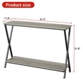 thumbnail image 2 of Kojooin Mesa Consola de 33,5” de Largo y Estrecha para Pasillo O Sala de Estar: Estabilidad Del Marco en X, Madera MDF y Construcción de Metal, 2 of 6