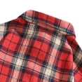 thumbnail image 3 of COSFO Long Sleeve Mens Button Up Shirt Casual Work Plaid Tops Collared Loose with Pocket Mens Shirts, 3 of 5