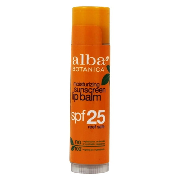 Alba Botanica - Moisturizing Sunscreen Lip Balm 25 SPF - 0.15 oz.