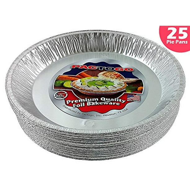 Pactogo 12" Aluminum Foil Pie Pan ExtraDeep Disposable Tin Plates