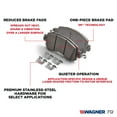 thumbnail image 6 of Wagner ThermoQuiet MX360 Semi-Metallic Disc Brake Pad Set Fits select: 1986-1993 FORD F150, 1986-1993 FORD BRONCO, 6 of 9