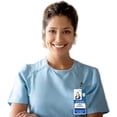 thumbnail image 3 of 5 Pack - Student Nurse Badge Buddy Vertical - Heavy Duty Badge Buddies for Student Nurses Spill & Tear Proof Cards - 2 Sided USA Printed Quick Role Identifier ID Tag Backer by Specialist ID (Blue), 3 of 3