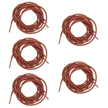 5 Pairs Boot Laces Boots for Men Women Waxed Dress Shoelaces Leather Sneaker Black Man Women's