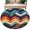 Multi, variant on Round Rugs 5Ft, Vintage Waves Stripe Round Area Rug Washable Indoor Throw Carpet, Colorful Abstract Art Soft Non Slip Circle Rug for Cabinet Bathroom Home Decor Aesthetic