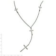 thumbnail image 2 of Stainless Steel Cross Dangle Slip Necklace - 30 Inch, 2 of 2