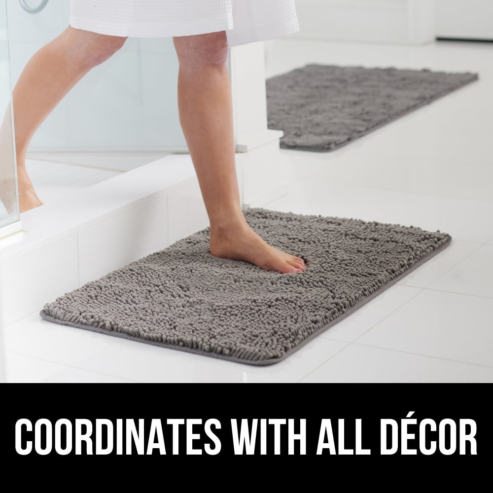 MAYSHINE Around Toilet Area Rug | Soft Non-Slip Bathroom Mat, Absorbent Microfiber, Machine Washable | Alfombra De Baño Para Inodoro, Antideslizante