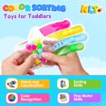 thumbnail image 2 of Juguetes de clasificación sensorial de colores KLT para niños pequeños con habilidades motoras finas, 2 of 7